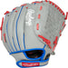 2022 Players Series Baseball Glove Mitts, Gray, Blue and Red, 11.5 In., Right Hand Throw