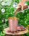 Bird Feeders for Outdoors Hanging Solar Bird Feeder Garden Lantern for outside Patio Decoration Gift for Wild Bird Lovers Metal Easy to Clean and Fill