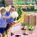 3” Peat Pots Seedling Pots Plant Starters Bulk 100 Pack Seed Starter Pots Biodegradable Kits with 100 Pcs Plant Labels, 3 Pcs Mini Seedling Tools for Garden Germination Nursery Pot