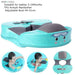 Baby Swimming Float Ring Swim Trainer Non-Inflatable Sunshade Kids Float Lying Swimming Pool Toys Bathtub for Accessories