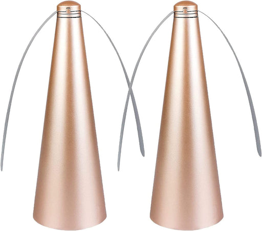 Fly Fan PVC ABS Mosquitoeseating Picnic 2PCS Gold Home Office Decor (Gold, One Size)