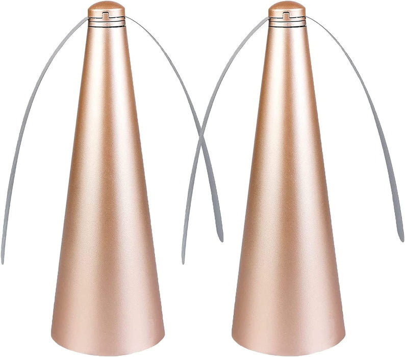 Fly Fan PVC ABS Mosquitoeseating Picnic 2PCS Gold Home Office Decor (Gold, One Size)