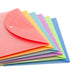 Single Pocket Poly Document Holders, 6 Count, Snap Closure, Multi-Color Bold and Bright 5895U
