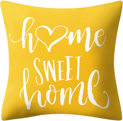Yellow Pillow Covers 18X18 Set of 4 Modern Decorative Geometric Outdoor Sofa Throw Pillow Cushion Covers Case for Couch Living Room Bedroom Patio Furniture Indoors Home Decor