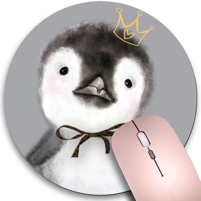 Round Mouse Pad,Black Cat Non-Slip Rubber Circular Mouse Pads Customized Designed for Home and Office,7.9 X 7.9Inch
