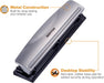 Bostitch Office 3 Hole Punch, 12 Sheet Capacity, All-Metal, Silver