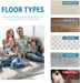 Rug Pad Grippers (New Tech 2022), 8PCS Resusable Washable Rug Tape on Hardwood Floors & Tiles, Dual Sided Adhesive Non Slip Rug Pads, Extra Strong Grippers for Area Rugs to Keep Flat and in Place