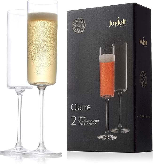 Claire 14Oz Red Wine Glass Set. Large Wine Glasses Set of 2 Crystal Wine Glasses. Elegant Wide Rim Stemware - Modern Wine Glasses with Stem. Stemmed Wine Glasses for Unique Wine Glasses Gifts