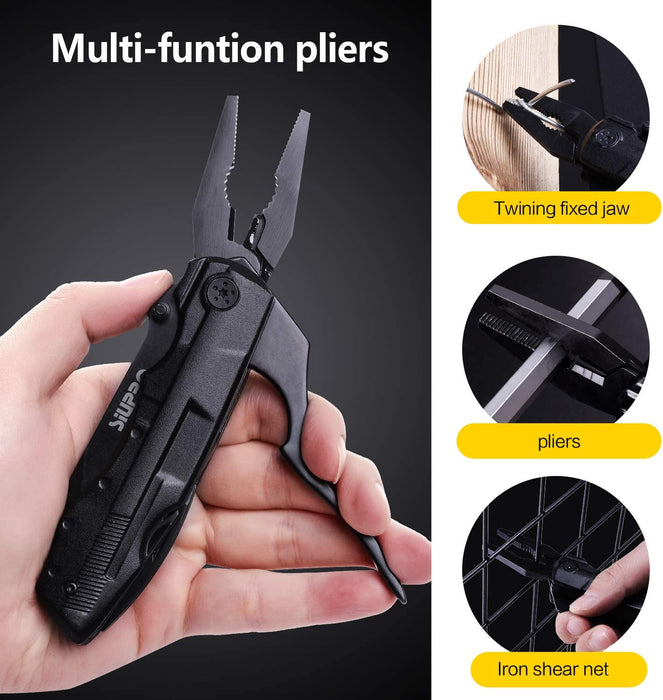 Christmas Stocking Stuffers, Gifts for Men, Multitool Pocket Knife, Tactical Multi Tool, Gifts for Dad Husband Boyfriend, Multipurpose Utility Plier, Survival Gadgets for Camping, Work