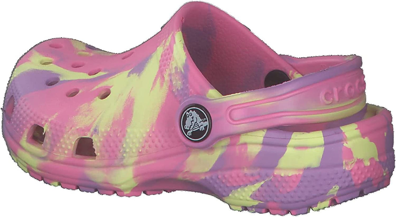 Unisex-Child Classic Marbled Tie Dye Clog
