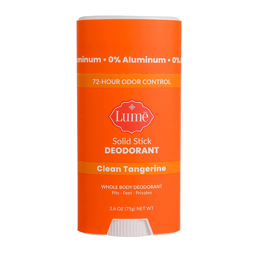 Solid Deodorant Stick - Whole Body Deodorant - Aluminum-Free, Baking Soda-Free, Hypoallergenic, Safe for Sensitive Skin - 2.6 Ounce Solid Stick (Clean Tangerine)