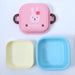 Kids Colorful Cartoon Small Lunch Box Portable Picnic 2 Layer Sealed Food Fruit Container Microwave Storage Bento Box