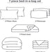 Bedsure Bed in a Bag Full Size 7-Piece Burnt Orange White Striped Bedding Comforter Sets All Season Bed Set, 2 Pillow Shams, Flat Sheet, Fitted Sheet and 2 Pillowcases