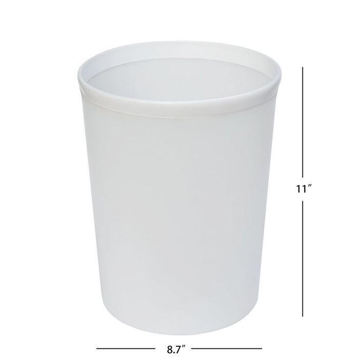 Frosted White Plastic 4 Pc Bath Accessories Set, Mainstays