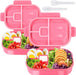 Bento Box Kit, 4 Compartments 1.3L Lunch Box Kids with Fork&Spoon, Leak-Proof Bento Box Adult Lunch Box, Lunch Box Containers for Adults Toddler, Microwaveable, Dishwasher & Freezer Safe