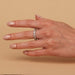 14K Gold Plated Rings Cubic Zirconia Love Ring | 4Mm Stackable Rings for Women | Gold Rings for Women
