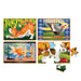 Pets 4-In-1 Wooden Jigsaw Puzzles in a Storage Box (48 Pcs) | Fsc-Certified Materials