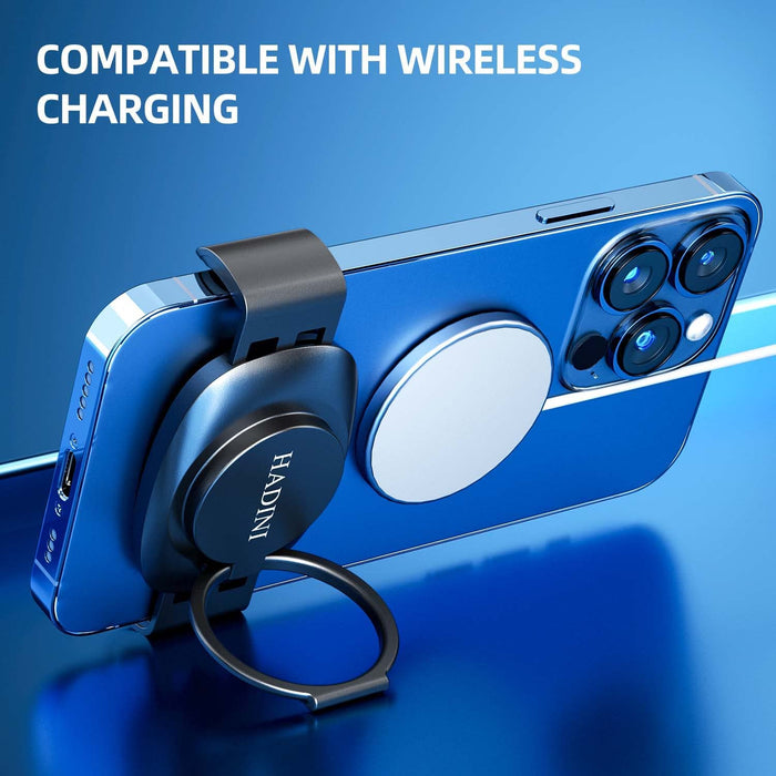 Metal Phone Clamp for Magnetic Car Mount Metal Phone Clip Work for All Magnet Car Holder [Clamp and Remove at Anytime] Phone Magnetic Plate Compatible with the Smartphones from 4.7 - 7 Inch