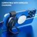 Metal Phone Clamp for Magnetic Car Mount Metal Phone Clip Work for All Magnet Car Holder [Clamp and Remove at Anytime] Phone Magnetic Plate Compatible with the Smartphones from 4.7 - 7 Inch