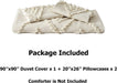 Oli Anderson Tufted Duvet Cover Queen Size, Soft and Lightweight Duvet Covers Set for All Seasons, 3 Pieces Boho Embroidery Shabby Chic Bedding Set (Beige, Queen, 90’’ X 90’’)