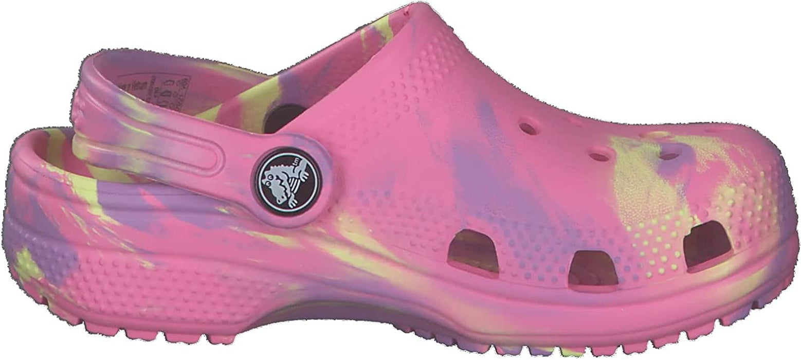 Unisex-Child Classic Marbled Tie Dye Clog