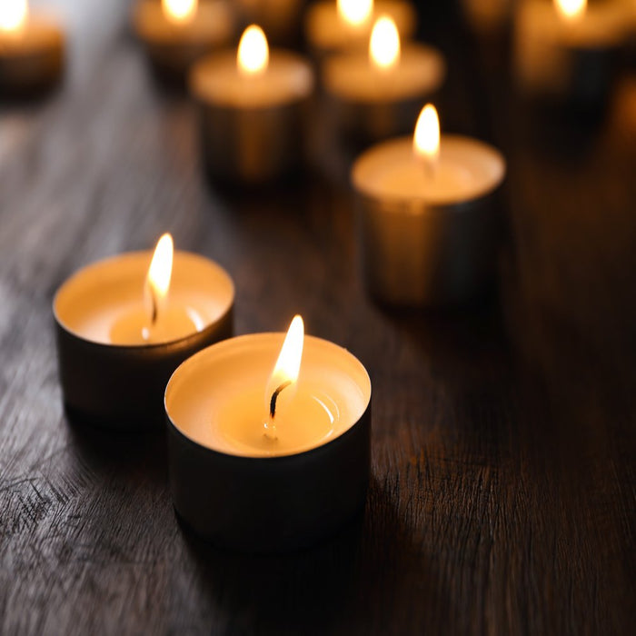 Amari White Unscented Indoor/Outdoor Tealight Candles, 100 Count