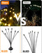 Solar Garden Lights-New Upgraded 4 Pack 8 LED Solar Powered Firefly Lights 4 Pack Solar Firefly Lights Outdoor Waterproof Vibrant Garden Lights for Patio Pathway Decoration, Warm