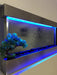Wall Hanging Waterfall XL 47” Wide X 24” Tall Wall Fountain St. Steel Frame, Color Lights, Remote Ctrl