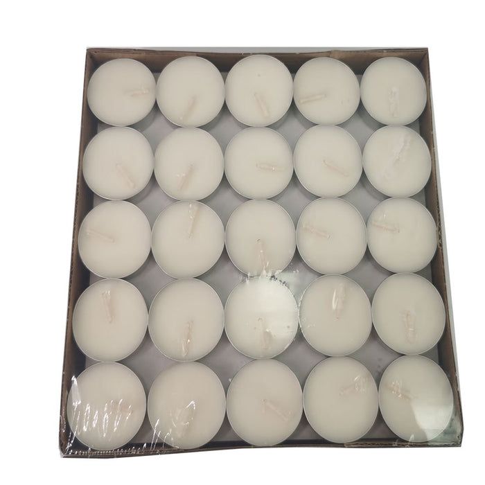 Amari White Unscented Indoor/Outdoor Tealight Candles, 100 Count