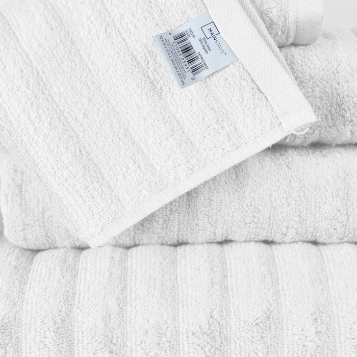 Mainstays Performance Textured Bath Sheet, 62" X 30", Arctic White
