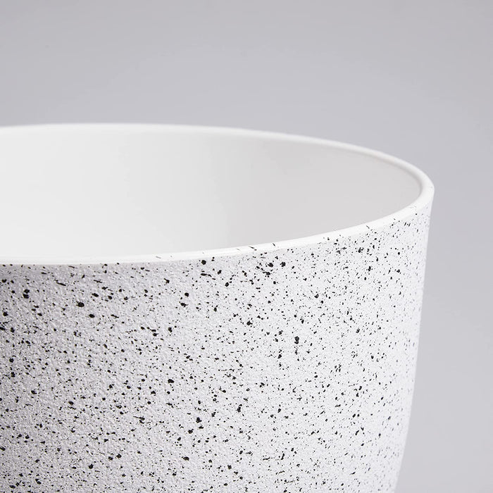 Giraffe Creation Plant Pots 10/9/8 Inch Set of 3, Flower Pots Outdoor Indoor, Planters with Drainage Hole, Speckled White