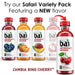 Bai Flavored Water, Safari Variety Pack, Antioxidant Infused Drinks, 18 Fluid Ounce Bottles, 12 Count, 3 Each of Brasilia Blueberry, Costa Rica Clementine, Malawi Mango, Zambia Bing Cherry,18 Fl Oz (Pack of 12)