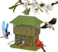Bird Feeders for Outdoor Hanging, Metal Squirrel Proof Bird Feeder for outside Wild Birds, 6 Perches 4 Lbs Large Seed Capacity, Perfect for Cardinal, Blue Jay, Finch, Gift for Bird Lovers
