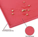 Dog Feeding Mat,Silicone Pet Food and Water Bowl Placemat,Dishwasher, High Raised Edge to Prevent Spills,Nonslip Waterproof Tray to Stop Messes on Floor (19"X12"X0.5", Red)
