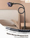 Gooseneck Phone Holder Bed - [Newest Nylon Braided] Flexible Arm, Overall Length 38Inch, 360 Adjustable Clamp Clip, Overhead Cell Phone Mount Stand for Bed, Desk, 4-7” Cellphone
