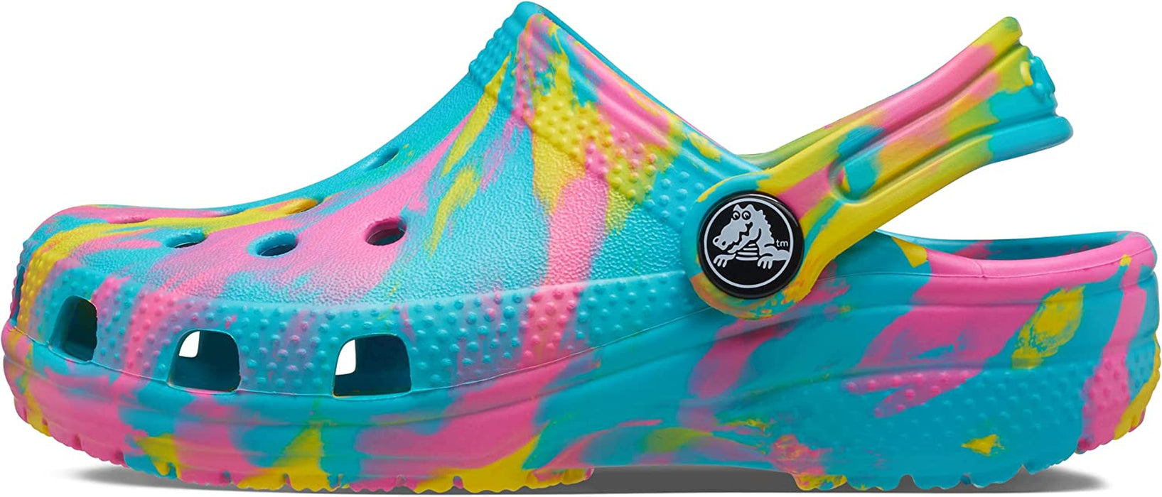Unisex-Child Classic Marbled Tie Dye Clog