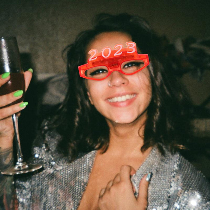 2023 Light-Emitting Glasses Four Lights New Year LED