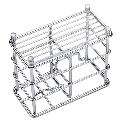 Multifunctional Stainless Steel Toothbrush Toothpaste Shelf (Silver Color)