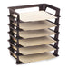 Rubbermaid, RUB86028, Regeneration Stacking Letter Trays, 6 / Pack, Black