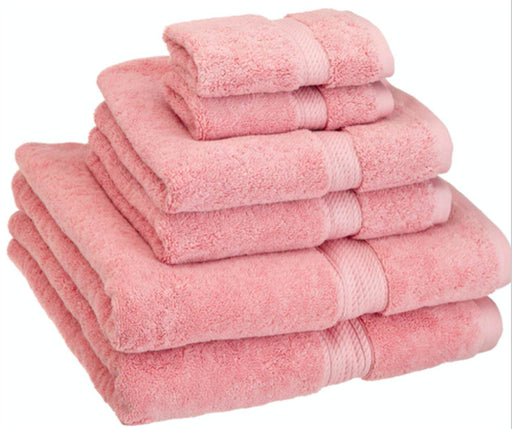 SPRINGFIELD LINEN 6 Pieces Set Towel Pink 2 BATH TOWEL, 2 HAND TOWEL and 2 WASHCLOTHS