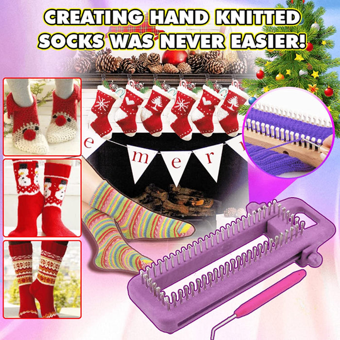 Sombrer Ajustable Tejer Bufanda DIY Hat De Scarfknitwoolen Toolabla Hosiery Calcetines Home Decor Pen Pal Stationery Set Birds (Purple, One Size)