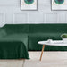 Cotton Geometrical Sofa Cover, Sectional Couch Covers for 1 Cushion Couch Couch Cover Living Room Throws Blankets Sofa Slipcovers, Furniture Protector for Pets (Medium, 71" X 91", Green)