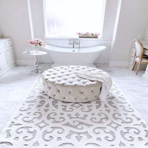 My Texas House Irongate, Transitional, Damask, Woven Area Rug, 5'2" X 7'6"