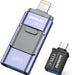 Flash Drive for Iphone 1TB,  USB Memory Stick Photo Stick External Storage Thumb Drive for Iphone Ipad Android Computer (Light Blue)