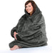 Oversized Blanket Hoodie Sweatshirt, Wearable Sherpa Lounging Pullover for Adults Women Men