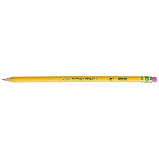 Ticonderoga Number 2 Classic Yellow Pencil, Wood Cased Graphite Pencils, 48 Count