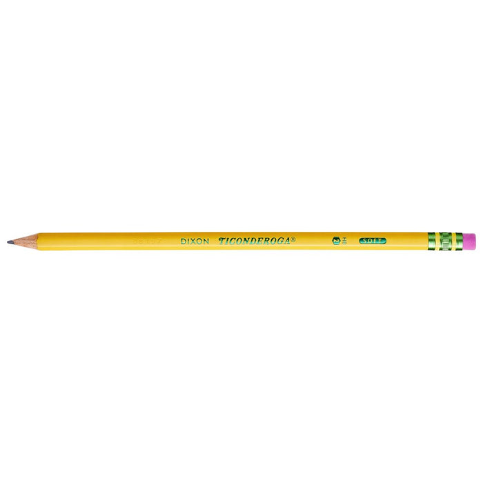 Ticonderoga Number 2 Classic Yellow Pencil, Wood Cased Graphite Pencils, 48 Count