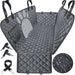 Upgraded Dog Seat Covers with Mesh Visual Window 100% Waterproof Dog Car Seat Cover Nonslip Pet Seat Cover for Back Seat with Storage Pockets, Washable Dog Hammock for Cars Trucks and Suvs