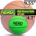 NERO SPORTS High Bounce Ball Rubber Mini Basketball for Kids over 6 and Adults Green Pink Blue Brown