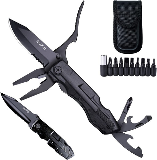 Christmas Stocking Stuffers, Gifts for Men, Multitool Pocket Knife, Tactical Multi Tool, Gifts for Dad Husband Boyfriend, Multipurpose Utility Plier, Survival Gadgets for Camping, Work